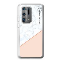 Marmer in stijl: Huawei P40 Pro Plus Transparant Hoesje