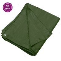 Dekzeil 90 g/m 3x5 m HDPE groen - thumbnail