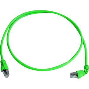 Telegärtner 100008288 RJ45 Netwerkkabel, patchkabel CAT 6A S/FTP 2.00 m Groen Vlambestendig, Halogeenvrij 1 stuk(s)