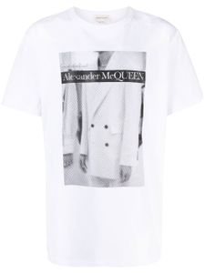 Alexander McQueen t-shirt à logo imprimé - Blanc