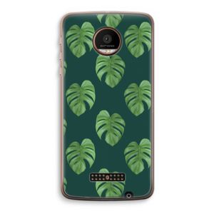 Monstera leaves: Motorola Moto Z Force Transparant Hoesje