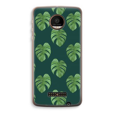 Monstera leaves: Motorola Moto Z Force Transparant Hoesje