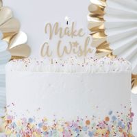 Make a Wish kaarsje goud Pick & Mix Pastel Ginger Ray - thumbnail