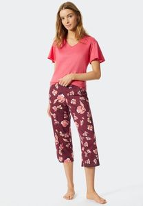 Schiesser Schiesser Pyjama 3/4, korte mouw plum 176982 36/S