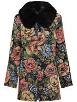 Unreal Fur veste Monarch à motif de fleurs - Vert