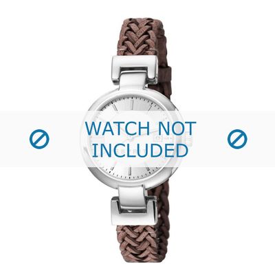 Horlogeband Esprit ES107632008 Leder Bruin 10mm