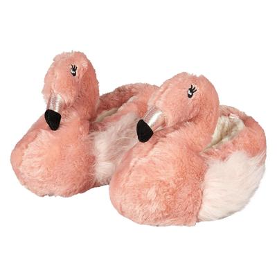 Apollo pantoffels zwaan - roze - kinderen - sloffen - anti-slip - maat 37-38