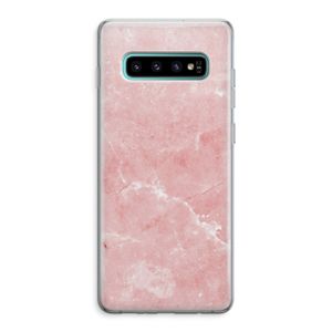 Roze marmer: Samsung Galaxy S10 Plus Transparant Hoesje