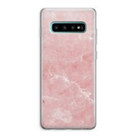Roze marmer: Samsung Galaxy S10 Plus Transparant Hoesje