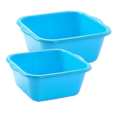 Plasticforte afwasteilen set - afwasbak - kunststof - 6 en 10 liter - Blauw - huishoud emmers Plasticforte afwasteilen set - afwasbak - kunststof - 6 en 10 liter - Blauw - huishoud emmers