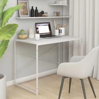 Computerbureau 110x60x70 cm bewerkt hout wit