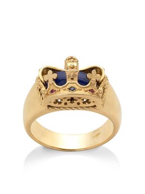 Dolce & Gabbana bague Royal en or jaune 18ct sertie de lapis-lazuli, rubis et saphir