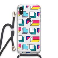8-bit N°7: iPhone XS Transparant Hoesje met koord