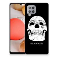 Silicone Back Case Samsung Galaxy A42 Skull Eyes