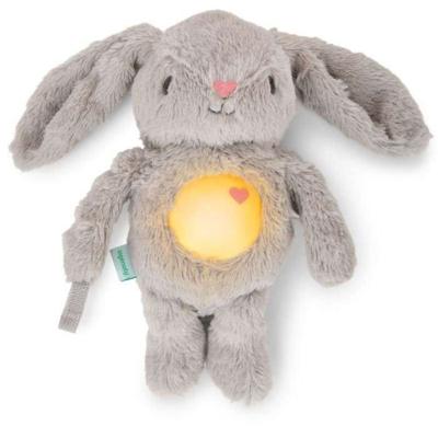 INGENUITY Baby Nachtlampje, Konijn Knuffel, Sylvie Pluche, Reageert op Baby's Huilen, Muzikaal, Lichtgevend, Witte Ruis en Speenclip