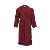 The One Badjas met capuchon 420 gram Burgundy-XXL/XXXL - thumbnail