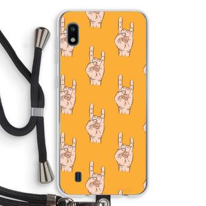 Rock: Samsung Galaxy A10 Transparant Hoesje met koord