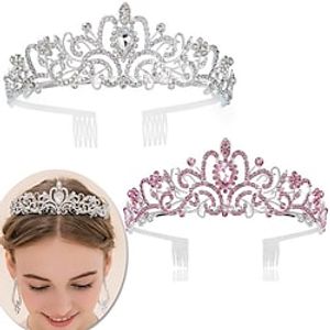 gelukkige verjaardag bruiloft koningin tiara voor vrouwen verjaardag kronen voor vrouwen tiara's voor vrouwen gelukkige verjaardag sjerp verjaardag feestartikelen vrouwen verjaardag decoraties voor Lightinthebox