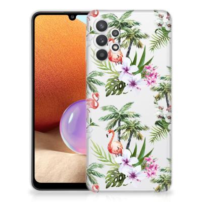 Samsung Galaxy A32 4G | A32 5G Enterprise Editie | TPU Hoesje | Flamingo Palms