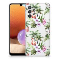 Samsung Galaxy A32 4G | A32 5G Enterprise Editie | TPU Hoesje | Flamingo Palms