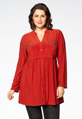 Yoek Tuniek met zakjes | Oranje | Maat 54/56