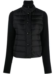 Moncler Grenoble veste matelassée à patch logo - Noir