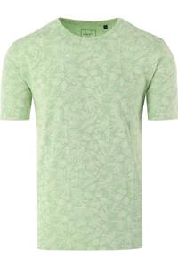 Marvelis Casual Modern Fit T-Shirt ronde hals lichtgroen, Motief