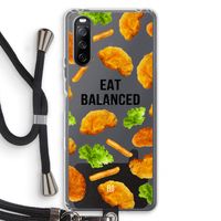 Eat Balanced: Sony Sony Xperia 10 III Transparant Hoesje met koord