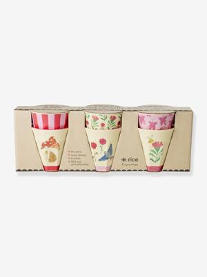 Set van 6 melamine kinderbekers PINK HAPPY FOREST rice 160 ml rozen