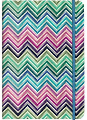 Cedon notitieboekje A5 zigzag karton/papier roze/blauw Cedon notitieboekje A5 zigzag karton/papier roze/blauw