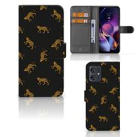 Telefoonhoesje | Met pasjeshouder | voor Motorola Moto G54 Leopards