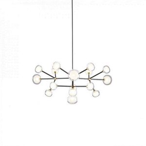 Tooy Nabila 16 Hanglamp - Zwart - Messing