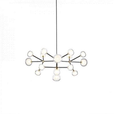 Tooy Nabila 16 Hanglamp - Zwart - Messing