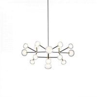 Tooy Nabila 16 Hanglamp - Zwart - Messing