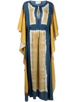 Alberta Ferretti caftan à imprimé abstrait - Bleu