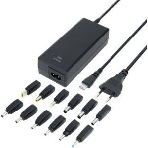 Deltaco SMP-90W12 netvoeding & inverter Binnen 90 W Zwart