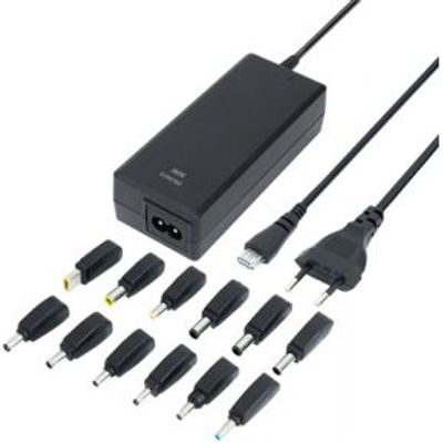 Deltaco SMP-90W12 netvoeding & inverter Binnen 90 W Zwart
