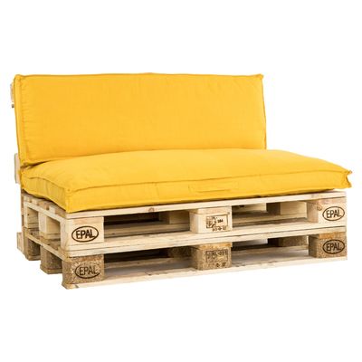 Unique Living Palletkussenset Luana Goudgeel - 2 delig