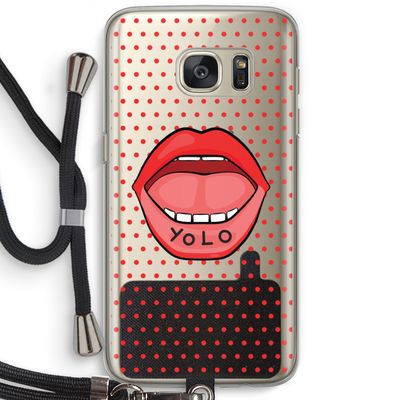Yolo Denise: Samsung Galaxy S7 Transparant Hoesje met koord