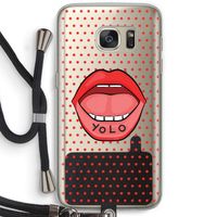Yolo Denise: Samsung Galaxy S7 Transparant Hoesje met koord