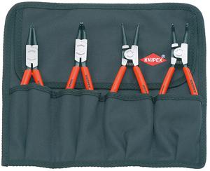 Knipex 00 19 56 Precisie-borgveertang set Geschikt voor borgringen Binnen- en buitenringen 19-60 mm 19-60 mm Puntvorm Recht, 90° haaks