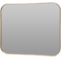 Wandspiegel - rechthoekig - goud - metalen frame - 55x45 cm   -