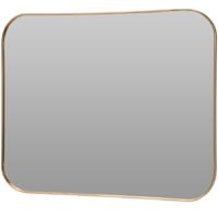 Wandspiegel - rechthoekig - goud - metalen frame - 55x45 cm