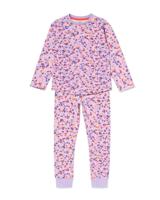 HEMA Kinderpyjama bloemen lila (lila)