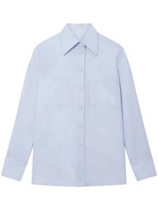 Stella McCartney chemise à col pointu - Bleu