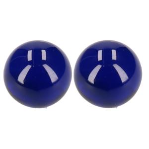 Knikkers XXl formaat - 2x - blauw - dia 6 cm - Bonken - Mega grote knikkers speelgoed