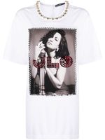 Dolce & Gabbana t-shirt J.Lo à imprimé photographique - Blanc - thumbnail