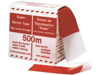 afzetband rood/wit 500lg 80br