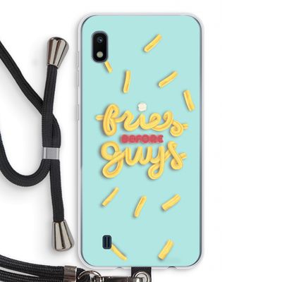 Always fries: Samsung Galaxy A10 Transparant Hoesje met koord