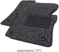 Petex voetmat "sopo" car carpet sopo gr.3 anthracite 4-piece.
